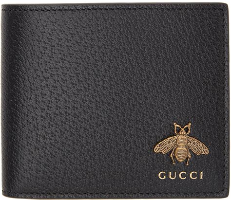 gucci bee wallet mens|Gucci bifold wallet signature black.